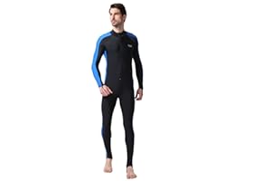 BIKMAN Snorkeling Surf Swim Suit Men's Rashguard Full Body Swimwear- Sun Protection