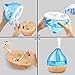 ALIWELL Ultrasonic Cool Mist Humidifier, 3L Air Humidifiers for Office Home Bedroom Automatic Shut-Off Whisper Quiet 8-32h Operation with 7 Color Soft Night Lights