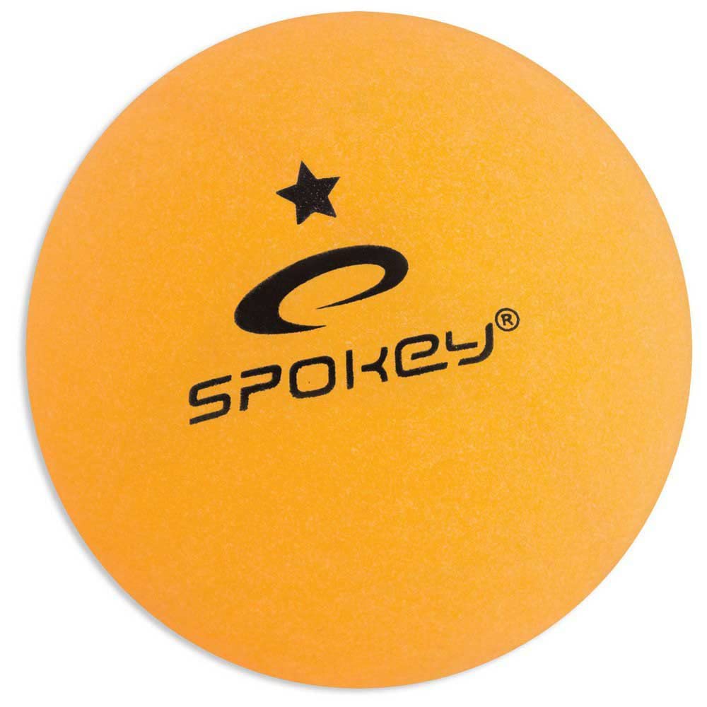 Spokey Unisex Adult LERNER 1-star Table Tennis Balls Set (pack Of 6) - Orange, One Size