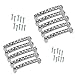 Lsgoodcare Crystal Glass Drawer Handles Silver Europe Simple U Shape Rhinestone Dresser Cupboard Pull, 10Pack 4.2
