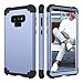 BENTOBEN Case for Samsung Note 9, 3 in 1 Hybrid Hard PC Soft Rubber Heavy Duty Rugged Bumper Shockproof Anti Slip Three Layers Full Body Protective Phone Cover for Samsung Galaxy Note 9, Light Blue