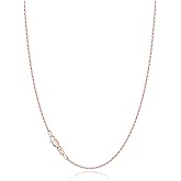 Jewlpire 18k Gold Plated 925 Sterling Silver Chain Necklace for Women, 1.2mm Cable Chain Necklace Thin & Dainty & Sturdy Women's Chain Necklaces 14/16/17/18/20/22/24 Inch