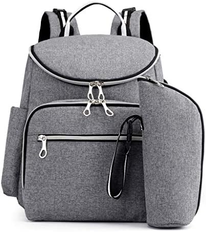 WooCo Three-piece Suit Changing Bag Backpack Baby Maternity Diaper Bag Large Capacity Multi-Function Waterproof Insulated Travel Tote for Mom & Dad