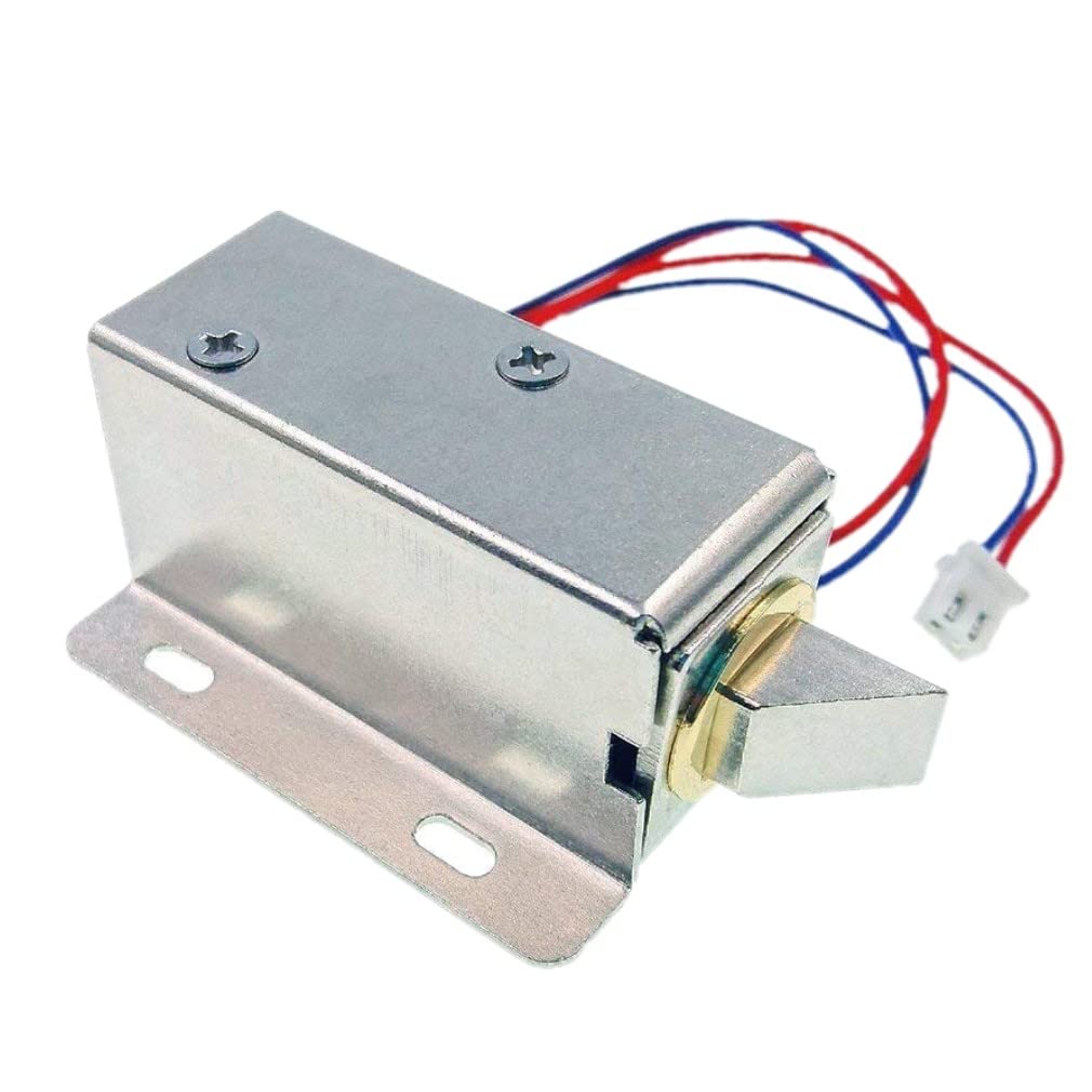 JZK DC 12V Electric Solenoid Lock Lock for Security System Safes Door Cabinet