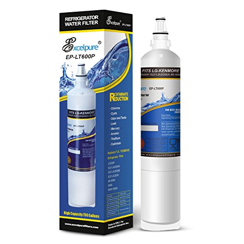 EXCELPURE-NSF-Certified-EP-LT600P-Replacement-Refrigerator-Water-Filter-Compatible-With-LG-LT600P-5231JA2005A-5231JA2006B-HDX-FML-2-and-Kenmore-9990-46-9990-469990-4-Pack