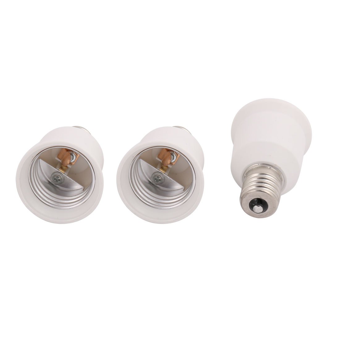 Sourcingmap 3 Pcs E17 to E26 LED Bulb Base Adapter Converter Light Socket Lamp Holder