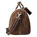 Polare 20'' Rugged Full Grain Leather Weekender Duffel Overnight Bag Carry On Gym Bag For Men