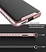 E LV Case for LG G6 - Hybrid [Scratch/Dust Proof] Armor Defender Slim Shock-Absorption Bumper Case for LG G6 (2017) - [Black/Rose Gold]