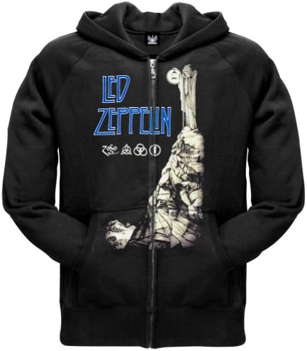Led Zeppelin - Man with Lantern Zip Hoodie Black