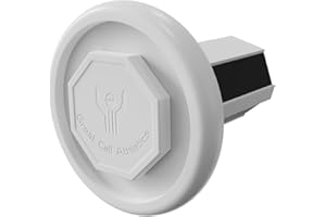 Great Call Athletics | Lacrosse End Cap | Black White | Lax Butt end caps Stick Cap | Fits 1” Lacrosse Attack Defense Shafts