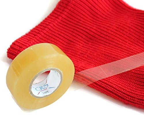 CRS Cross Clear Athletic Tape - Clear Hockey Tape for Shin Guards, Hockey Socks, Soccer Socks & Pads