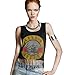 Plusasa Printed Fashion Guns N Roses Classic Casual Tank Top T-shirt,Black,XL