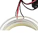 100MM Car Light LED Chips 72SMD Angel Eyes Halo Ring Headlight Warning Lamps 12V with Shell (white) 1 Pair
