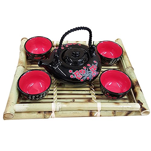 Contemporary Art Decor 5 pcs Porcelain tea set