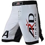 ARD CHAMPS XTreme MMA Fight Shorts UFC Cage Fight Grappling Thai Boxing White