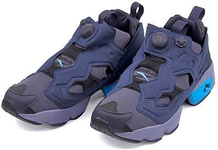 Amazon リーボック レディース ランニングシューズ スニーカー インスタポンプフューリーogri カジュアル スポーツ ウォーキング Instapump Fury Og Ri Dv7168 ヘリテージネイビー ブライトシアン 23 5cm Reebok リーボック スニーカー