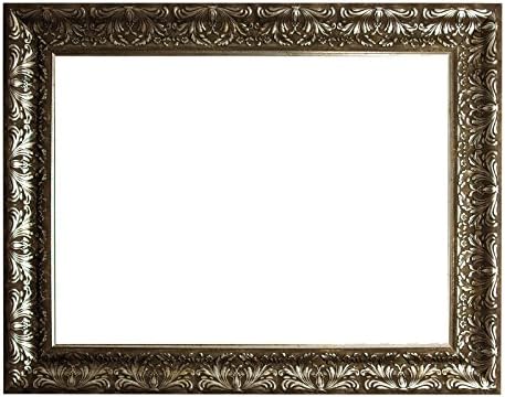 Baroque frame silver finely decorated 843 ARG, empty frame, 18x24 cm