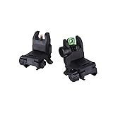 Fiber Optic Sights,Flip Up Front and Rear Backup