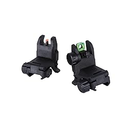 Fiber Optic Sights,Flip Up Front and Rear Backup
