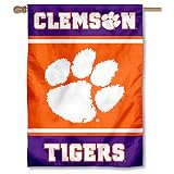 Clemson Tigers Two Sided and Double Sided House Flag