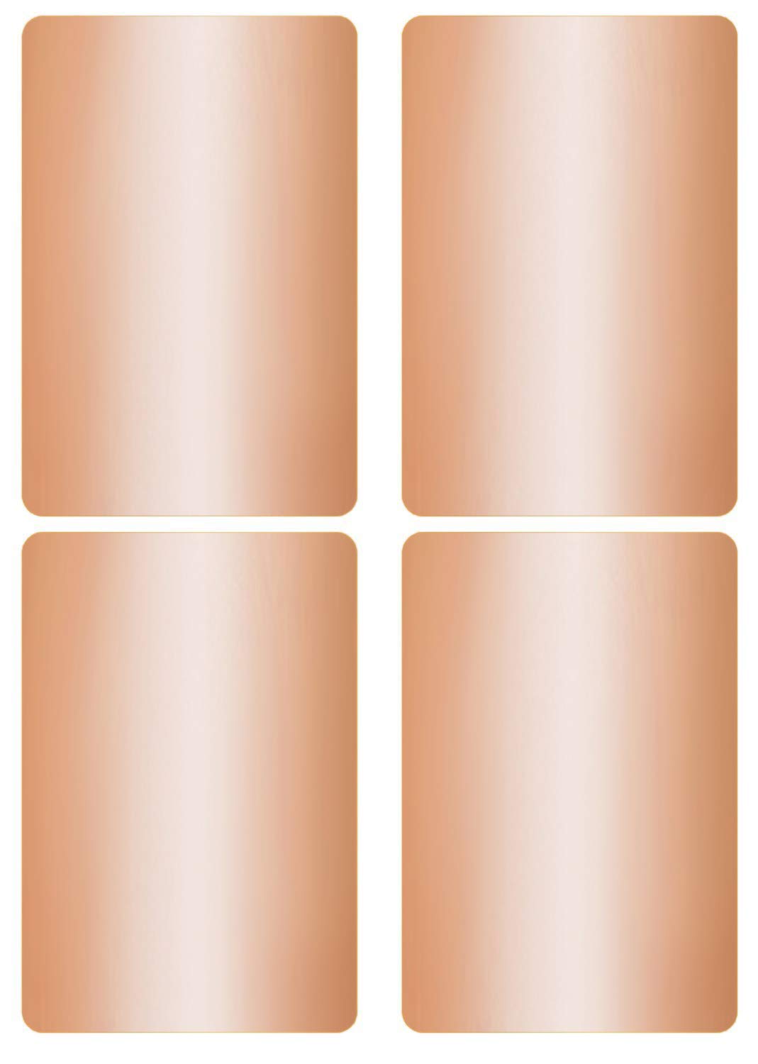 Royal Green 7.5cm x 5cm Rose Gold Stickers Decor Name Tags Labels (76mm x 50mm) - 200 Pack