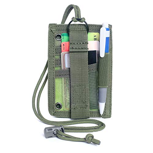 Tactical ID Card Holder Detachable Hook & Loop Patch Badge Holder