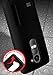 For LG RISIO Case, Phonelicious LG RISIO (Cricket) Slim Dual Layer Durable Hybrid Dynamic Shockproof Astronoot Phone Tuff Cover + Screen Protector & Stylus (BLACK MATTE)