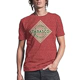 TABASCO Logo Mens Red Heather T-shirt