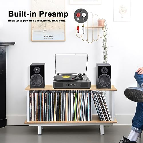 Minimalist Record Player Setup Record Player Bluetooth Turntable