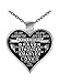 Design Time Gifts to My Daughter - from dad - Always Remember Quote Heart Pendant Necklace Silver