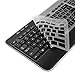 Cosmos Black Color Premium Silicone Keyboard Cover Skin Case Protector for Logitech Wireless Keyboard MK520 & MK520r