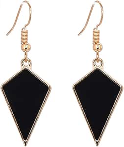 arete de gota con forma de rombo geométrico y triangular, sencillos y