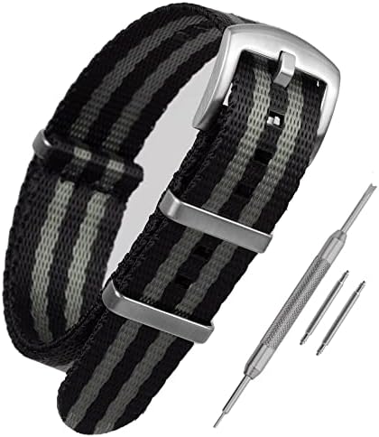 Buckle Stitch NATO Strap Watch Band – Seat Belt Nylon NATO G10