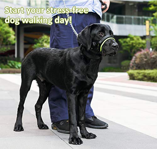 BARKLESS Dog Muzzle for Barking Biting and Chewing with Adjustable Loop Soft Padding - Image 8