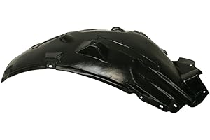 Evan Fischer Front Fender Liner Compatible With 2007-2008 Infiniti G35, Fits 2009-2013 Infiniti G37 Driver Side, Rear Section