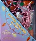 Darice Easter Garland String Lights - 50 Pastel Lights 6 RABBITS & 6 CARROTS