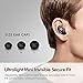LOSENCE I3 Bluetooth Headset Mini Invisible Wireless Bluetooth Earpiece Smallest In Ear Car Headphone with Mic Sweat Proof 6H Playtime Earbud for iPhone,Laptop,Samsung Galaxy(1pcs Black)