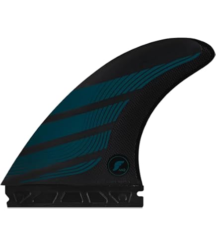 Futures Fins F6 Alpha Thruster Fin Set Carbon-Teal M