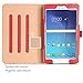 Procase Galaxy Tab E 8.0 Case -PU Leather Stand Folio Case Cover for Galaxy Tab E 8.0 2016 SM-T375/ SM-T377/SM-T378 Tablet, Multiple Viewing Angles with Document Card Pocket -Red