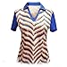 Monterey Club Ladies Dry Swing Zebron Contrast Shirt #2678