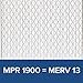 Filtrete 14x30x1 AC Furnace Air Filter, MERV 13, MPR 1900, Premium Allergen, Bacteria & Virus Filter, 3-Month Pleated 1-Inch Electrostatic Air Cleaning Filter, 2-Pack (Actual Size 13.81x29.81x0.78 in)