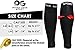 Physix Gear Calf Compression Sleeves - Compression Sleeves for Running, Provides Calf Support and Shin Splints Comfort, Black, S/M
