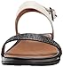 FitFlop Women's Banda Micro-Crystal Dress Sandal, Black/White, 8 M US