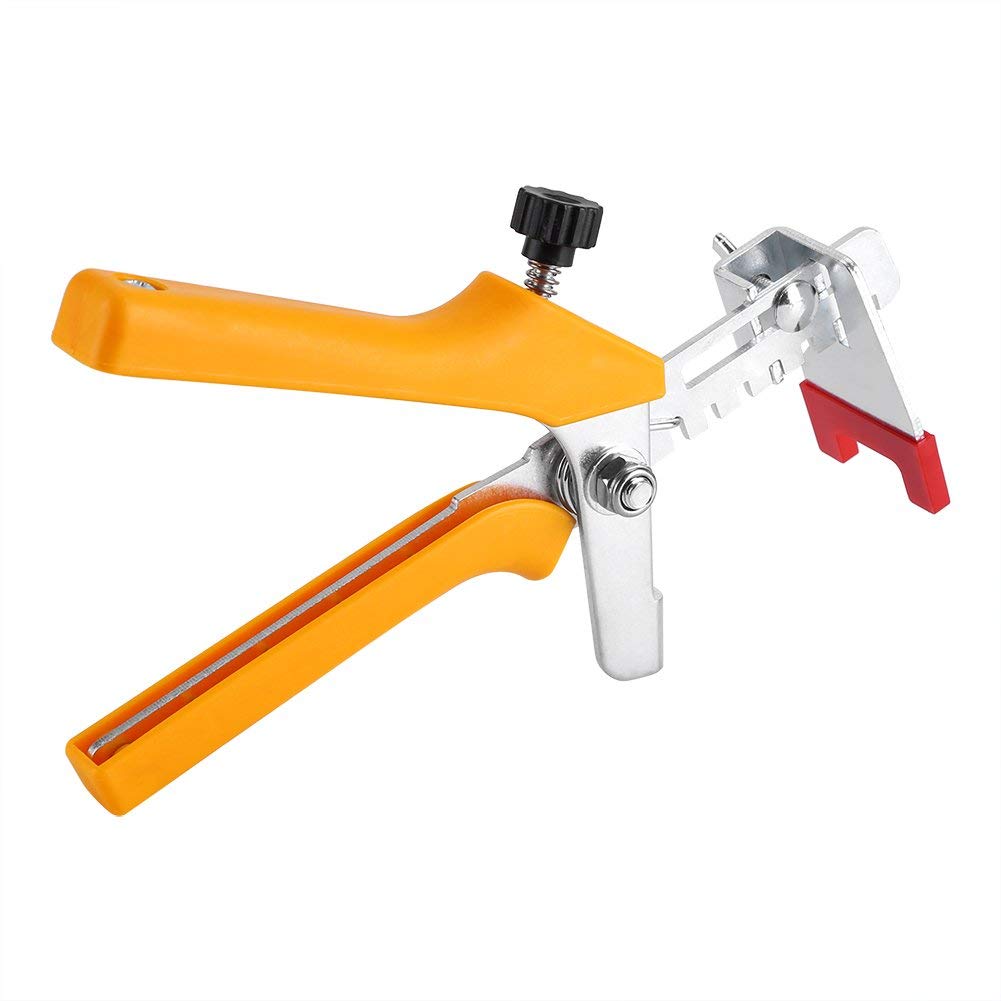 Tile Leveling Pliers, Clips Wedges Tile Locator Leveling System Floor Wall Spacer Tiling Installation Tool Pliers(Yellow)