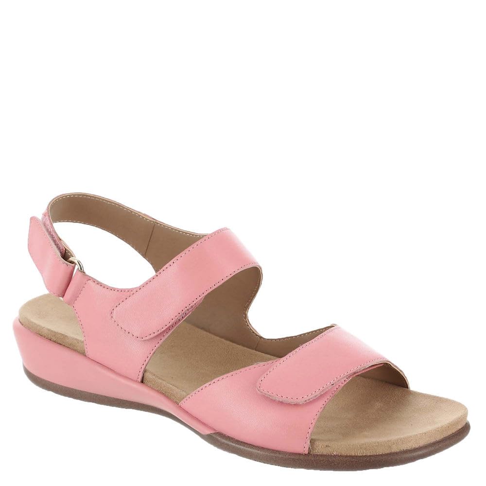 Easy Spirit Women’s Hartwell Flat Sandal, Coral Pink 660, 7 Wide