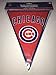 Chicago Cubs MLB Red & Blue Plastic Pennant Banner - 12' (Pack Of 1) - Perfect For Game Day & Baseball Fans