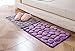 XIAOHESHOP XHSP 3D Cobblestone Memory Foam Door Entrance Mats Living Room Bedroom Kitchen Bathroom Non-Slip Area Rugs Doormats,40x60cm/16 x24 Purple