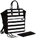 Diaper Bag Backpack Convertible Baby Bag by Babyboo 16 - with Changing Pad and Stroller Strap - Super Versatile and Classy - Black and White - Cute Designer Diapers Bags Cotton (Black White)