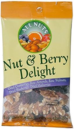 All Nuts 1 Pack Nut and Berry Delight Mix with Nuts Dried &amp; Berries 3.5oz Bag