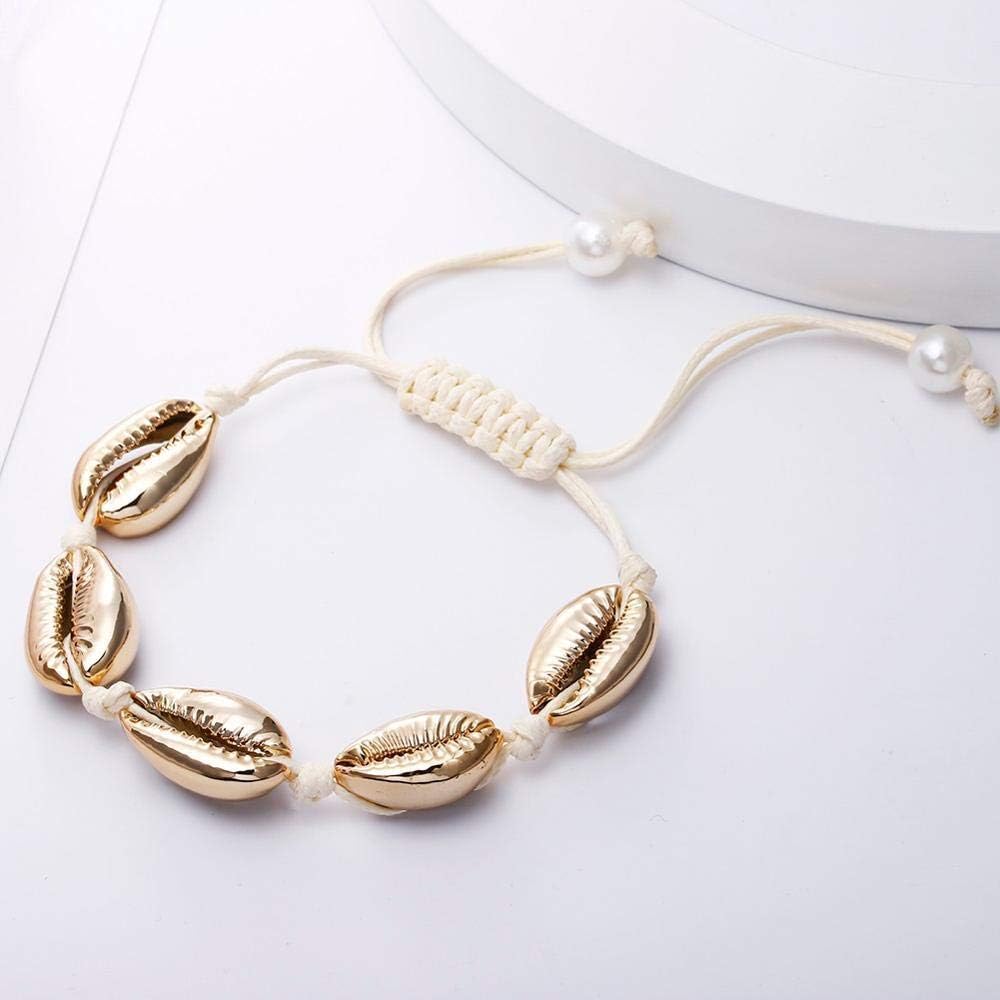 Yeksun hot Bohemia Handmade Natural Sea Hand Made Handbags Knit Cowrie Handbags Bracelets Delicate Handbags